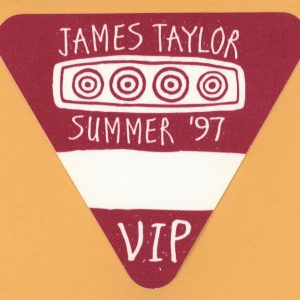 James Taylor 1997 Summer Concert Tour VIP Backstage Pass