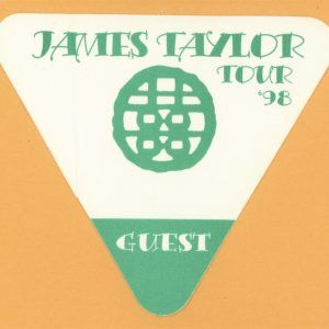 James Taylor 1998 Hourglass Concert Tour GUEST Backstage Pass