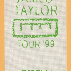 James Taylor 1999 Concert Tour CREW Backstage Pass