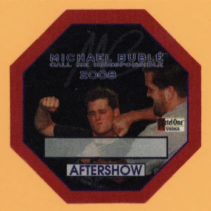 Michael Buble 2008 Call Me Irresponsible Concert Tour AFTER SHOW Backstage Pass