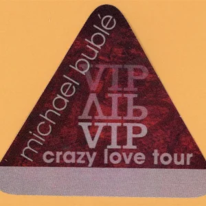 Michael Buble 2009 Crazy Love Concert Tour VIP Backstage Pass