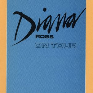 Diana Ross 1987 Red Hot Rhythm & Blues Concert Tour Backstage Pass