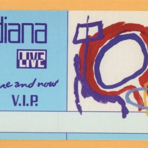 Diana Ross 1992 Here and Now Concert Tour VIP Backstage Pass