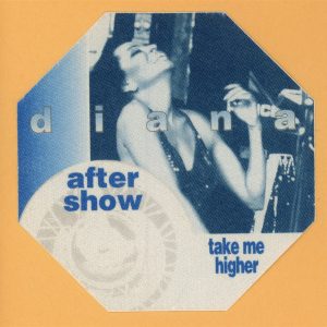 Diana Ross 1995 Take Me Higher Concert Tour AFTER SHOW Backstage Pass