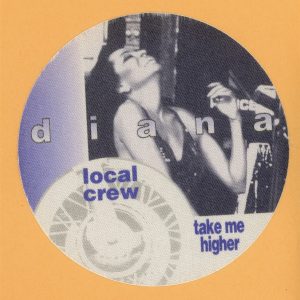 Diana Ross 1995 Take Me Higher Concert Tour CREW Backstage Pass