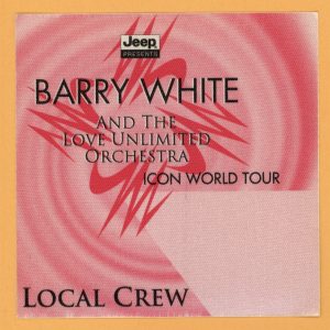Barry White 1995 Icon Concert Tour CREW Backstage Pass