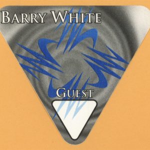 Barry White 1995 Icon Concert Tour GUEST Backstage Pass