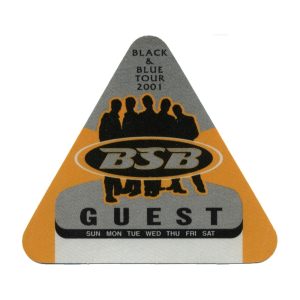 Backstreet Boys 2001 Black & Blue Concert Tour Guest Backstage Pass