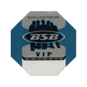 Backstreet Boys 2001 Black & Blue Concert Tour VIP Backstage Pass