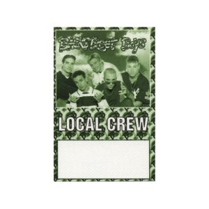 Backstreet Boys 1998 Backstreet's Back Concert Tour Local Crew Backstage Pass