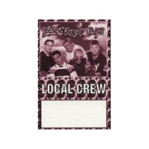 Backstreet Boys 1998 Backstreet's Back Concert Tour Local Crew Backstage Pass
