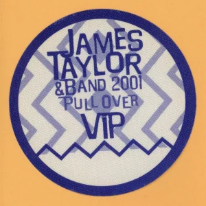 James Taylor 2001 Pull Over Concert Tour VIP Backstage Pass