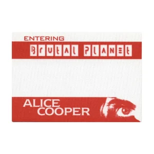 Alice Cooper 2000 Brutal Planet Concert Tour Guest Backstage Pass