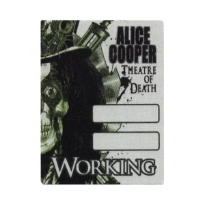 Alice Cooper 2009 Theatre of Death Concert Tour Working Backstage Pass