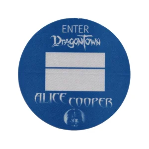 Alice Cooper 2002 Dragontown Concert Tour VIP Backstage Pass