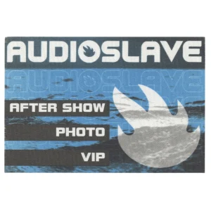 Audioslave 2002 Show Me How to Live Concert Tour VIP Backstage Pass