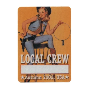 Bob Dylan 2002 Love and Theft Concert Tour Local Crew Backstage Pass
