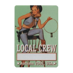 Bob Dylan 2002 Love and Theft Concert Tour Local Crew Backstage Pass