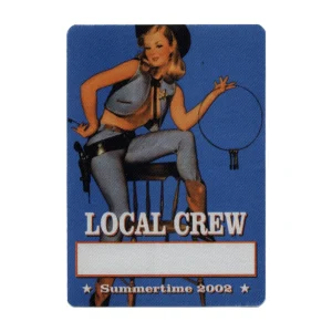 Bob Dylan 2002 Love and Theft Concert Tour Local Crew Backstage Pass