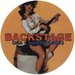 Bob Dylan 2003 Concert Tour Backstage Pass