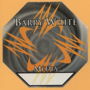 Barry White 1995 Icon Concert Tour MEDIA Backstage Pass