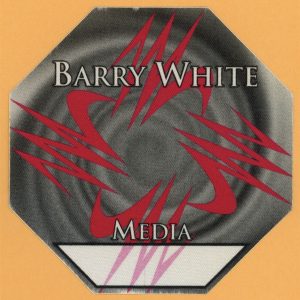 Barry White 1995 Icon Concert Tour MEDIA Backstage Pass