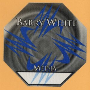 Barry White 1995 Icon Concert Tour MEDIA Backstage Pass