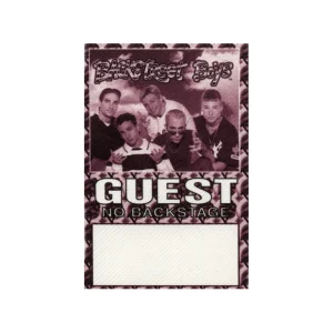 Backstreet Boys 1998 Backstreet's Back Concert Tour Guest Backstage Pass
