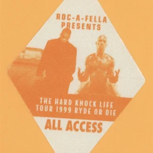 Jay Z 1999 Hard Knock Life Concert Tour ALL ACCESS Backstage Pass