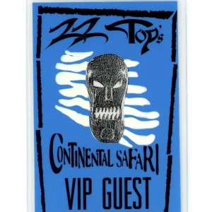 ZZ Top 1996 Continental Safari tour VIP Laminated Backstage Pass RARE ONLY 1