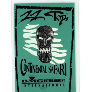 ZZ Top 1996 Continental Safari tour BMG Laminated Backstage Pass RARE ONLY 1