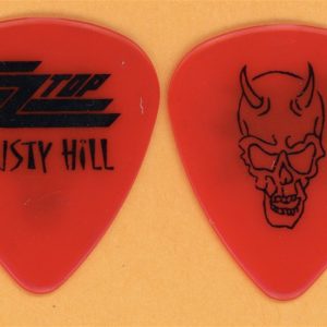 ZZ Top Dusty Hill Devil Skull Vintage Guitar Pick - 2009 40th Anniversary Tour