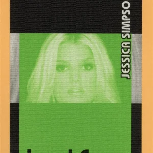 Jessica Simpson 2001 Dreamchasers Concert Tour CREW Backstage Pass