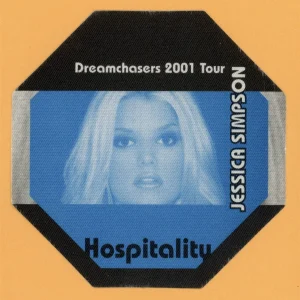 Jessica Simpson 2001 Dreamchasers Concert Tour HOSPITALITY Backstage Pass