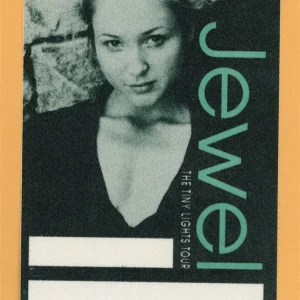 Jewel 1997 Tiny Lights Concert Tour Backstage Pass