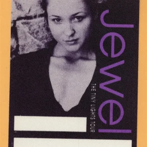 Jewel 1997 Tiny Lights Concert Tour Backstage Pass