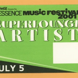 Destinys Child 2001 Essence Festival Concert Tour ARTIST Backstage Pass