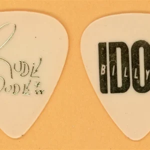 Billy Idol Steve Stevens Rude Dude GLD/White Vintage Guitar Pick - 1988 Tour