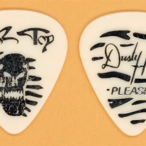ZZ Top Dusty Hill Pleaser Skull Guitar Pick - 1996 Continental Safari Tour