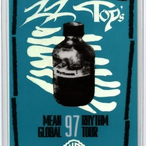 ZZ Top 1997 Rhythmeen Tour Concert Laminated Backstage Pass