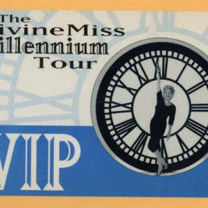 Bette Midler 1999 The Divine Millennium Tour VIP Backstage Pass