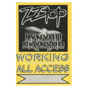 ZZ Top 2011 Rebels & Bandoleros Concert Tour All Access Backstage Pass