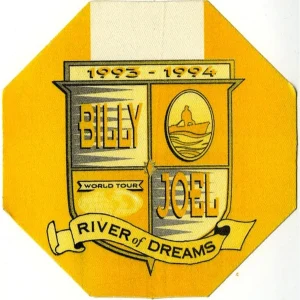 Billy Joel 1993 River of Dreams Concert Tour VIP Backstage Pass