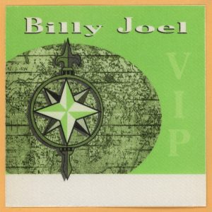 Billy Joel 1989 Storm Front Concert Tour VIP Backstage Pass
