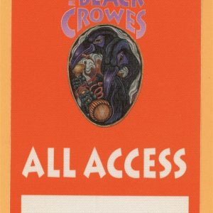 Black Crowes 1993 High as the Moon Concert Tour All Access Backstage Pass