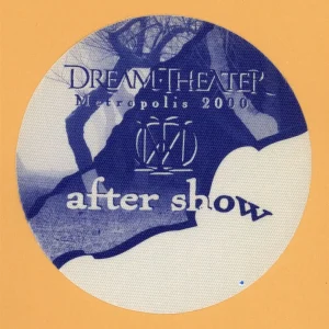 Dream Theater 2000 Metropolis Concert Tour AFTER SHOW Backstage Pass