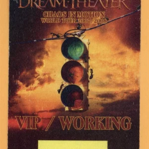 Dream Theater 2008 Chaos In Motion Concert Tour VIP Backstage Pass
