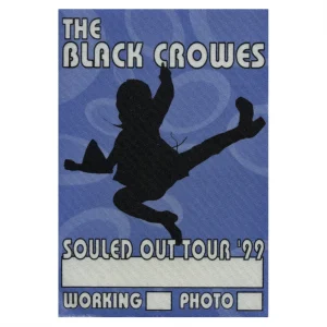 Black Crowes 1999 By Your Side Concert Tour Working Backstage Pass