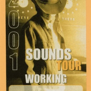 Dwight Yoakam 2001 Sounds Concert Tour WORKING Backstage Pass