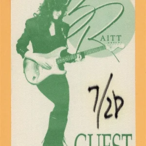 Bonnie Raitt 1989 Nick of Time Concert Tour GUEST Backstage Pass
